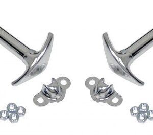 Chrome Hood Latch, Pair