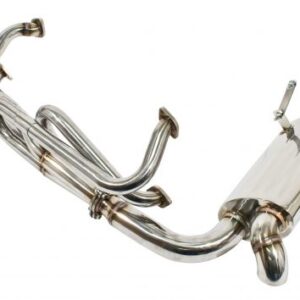 Stainless Steel Sideflow Merged Exhaust System with S/S Muffler (with Flanges)