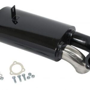 Black with Stainless Steel Tip Sideflow Muffler Only
