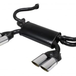 Type 3, 66-74, 1300-1600cc, 1 3/8" tubing, Black with Chrome Tips