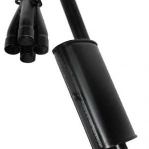 Turbo Muffler Kit, 1 1/2", Black - Fits P/N: 3455/3458