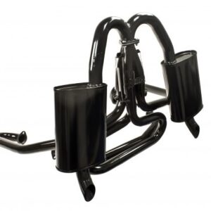 Big Engine Exhaust System with Dual Quiet Mufflers, 1 5/8"
