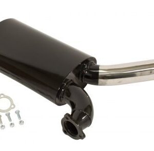 Black with Stainless Steel Tip Sideflow Muffler Only
