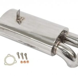 Black with Stainless Steel Tip Sideflow Muffler Only