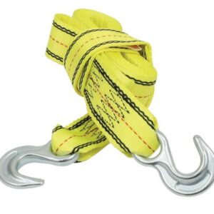 Tow Strap with Hooks, 2" x 15', 8,000 lbs