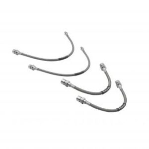 4-Piece Braided Stainless Brake Line Kit, T1 65-68