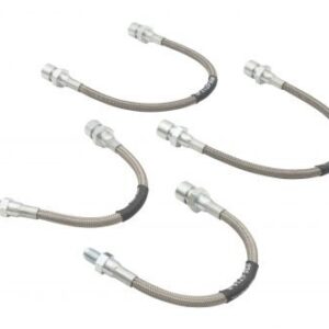 4-Piece Braided Stainless Brake Line Kit S/B 74-On