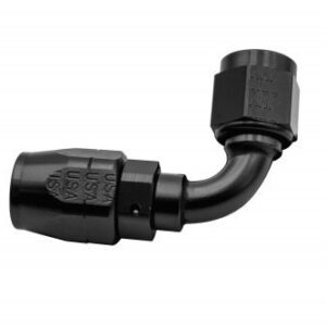 XRP -6 90º Double Swivel Hose End - Aluminum - Black