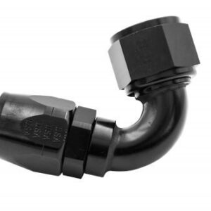 XRP -12 120º Double Swivel Hose End - Aluminum - Black