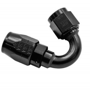 XRP -6 150º Double Swivel Hose End - Aluminum - Black