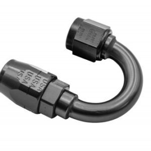 XRP -6 180º Double Swivel Hose End - Aluminum - Black