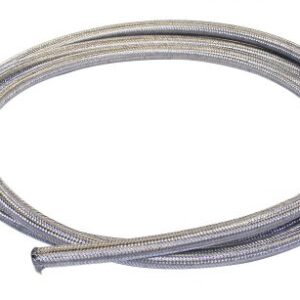 3/8" I.D. (#6) Braided Stainless Line, 10' Length - Skinpacked