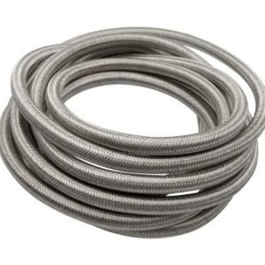 1/2" I.D. (#8) Braided Stainless Line, 10' Length - Skinpacked