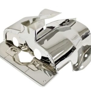 Single Port Shrouds, Chrome, Pair
