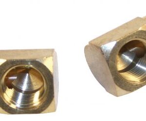 90 Degree 3/8" Male x 3/8" Female, Pack of 2