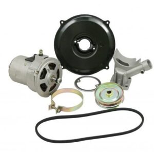 Alt. Conversion Kit with Zinc Pulley & Belt