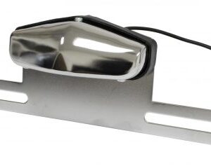 Chrome License Plate Light with Bracket