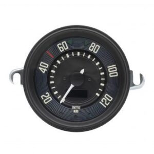 115mm 0-120 KMH Black Dial and Black Bezel Speedometer for Type 1