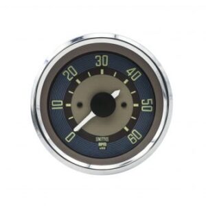 80mm 0-6000 RPM Chrome Bezel, Brown Dial Tachometer for Type 1 & 2