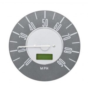 120mm 10-90MPH Gray Dial with Silver Center Speedometer for Type 2