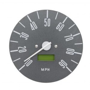 120mm 10-90MPH Gray Dial Speedometer for Type 2