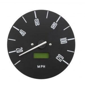 120mm 10-120MPH Black Dial Speedometer for Type 2