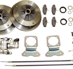 Zero Off-set Wide-5x205 Rear Disc Brake Kit with E-Brake, Swing Axle, 58-67