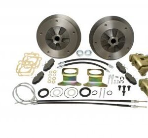 Zero Off-set Wide-5x205 Rear Disc Brake Kit with E-Brake, I.R.S., 68-72, Swing Axle 68