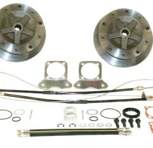 Wide Rear Disc Brake Kit with E-Brake, 5/205, I.R.S. 68-72, S/Axle 1968
