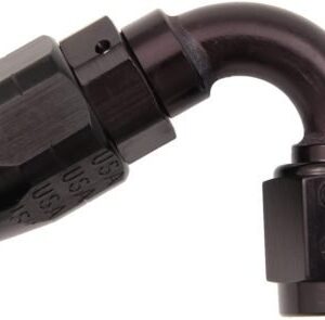 XRP -8 120º Double Swivel Hose End - Aluminum - Black