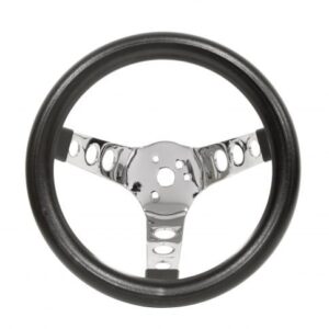 EMPI Poly-Foam Steering wheel, 3 spoke, 10" Dia., 5 ½" Dish / 5 ½"