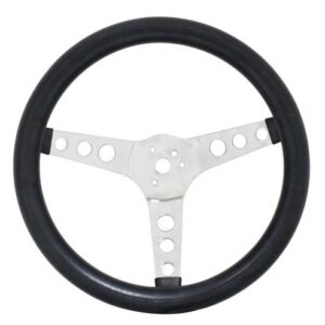 EMPI Poly-Foam Steering wheel, 3 spoke, 12 ½" Dia., 3 ½" Dish / 3 ?"