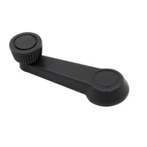 Window Crank, Metal Backed, Black, 75-79, Each