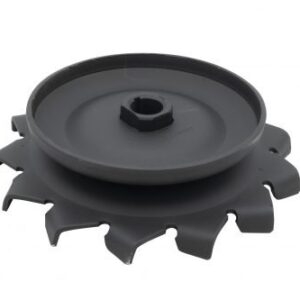 12-Volt Pulley, with Air Fins, Black